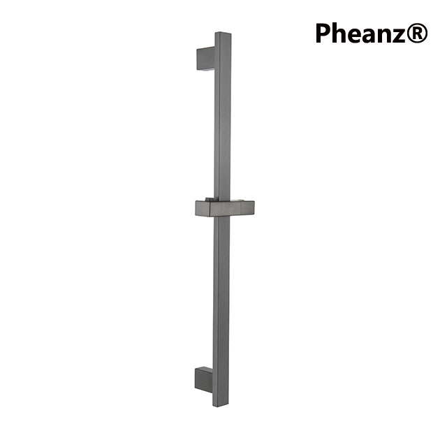 Pheanz® PH-OSSB-038 Bathroom faucet accessories adjustable hand shower sliding rail-gunmetal gray