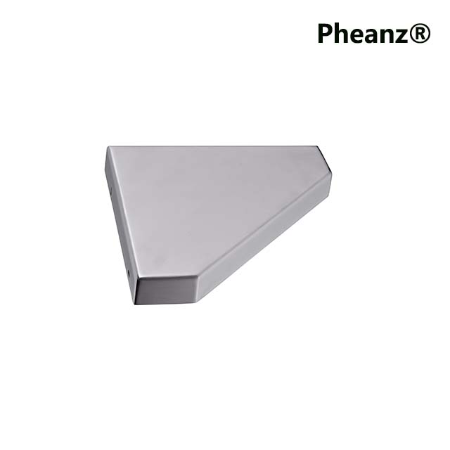 Pheanz® PH-H212 Geo Flatback Design DIY Corner Shower Storage Rack for Tiled Walls-Brushed Finish