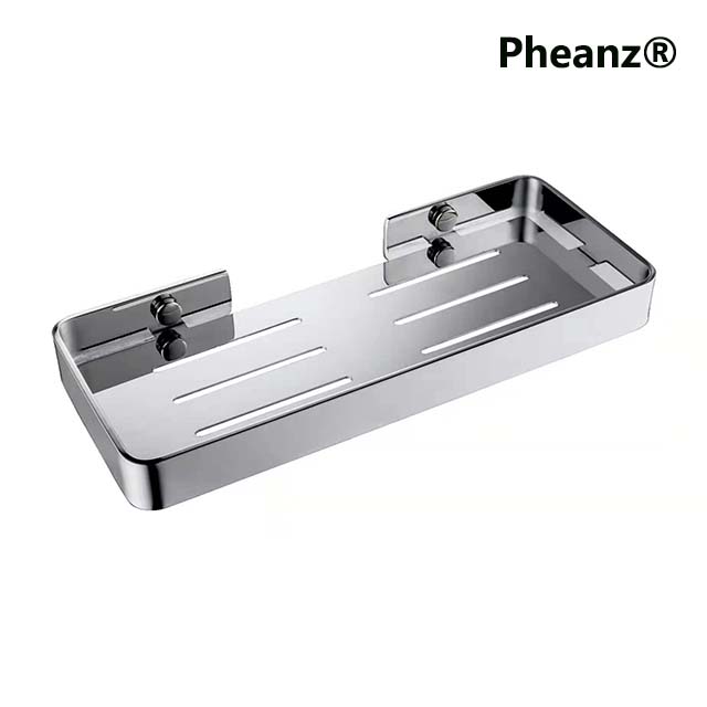 Pheanz® PH-H217 Multi-functional Wall-mounted Space Bathroom Shelves Rack Shower Shelf-Mirror Finish