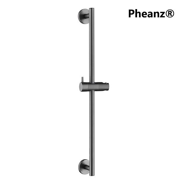 Pheanz® PH-PSSB-Y003 Up And Down Adjustable Cylindrical Shower Sliding Bar-Gunmetal Gray-01