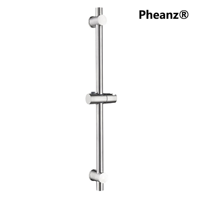 Pheanz® PH-PSSB-Y005 Adjustable Cylindrical Wall Mounted Shower Sliding Bar-Brushed Finish-main
