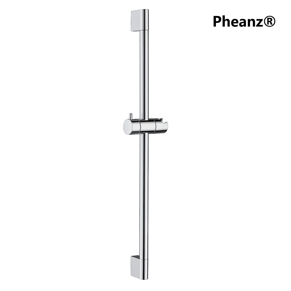 Pheanz® PH-PSSB-Y010 Adjustable Cylindrical Wall Mounted Shower Sliding Bar-Chrome-main