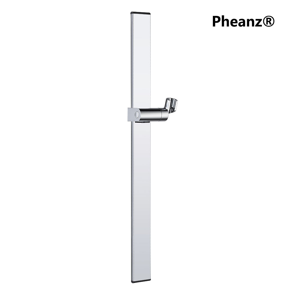 Pheanz® PH-PSSB-Y011 Adjustable Square Wall Mounted Shower Sliding Bar-Chrome