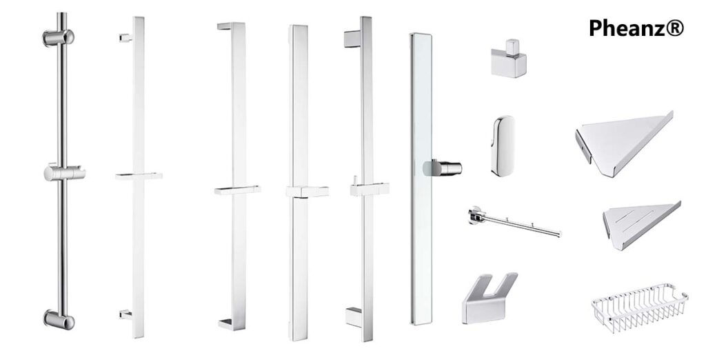 The Allure of Shower Slide Bars A Choice Between Chrome and Brushed Nickel-01